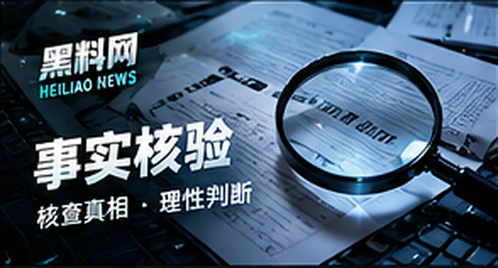 事实核验资料与对照屏幕概念视觉
